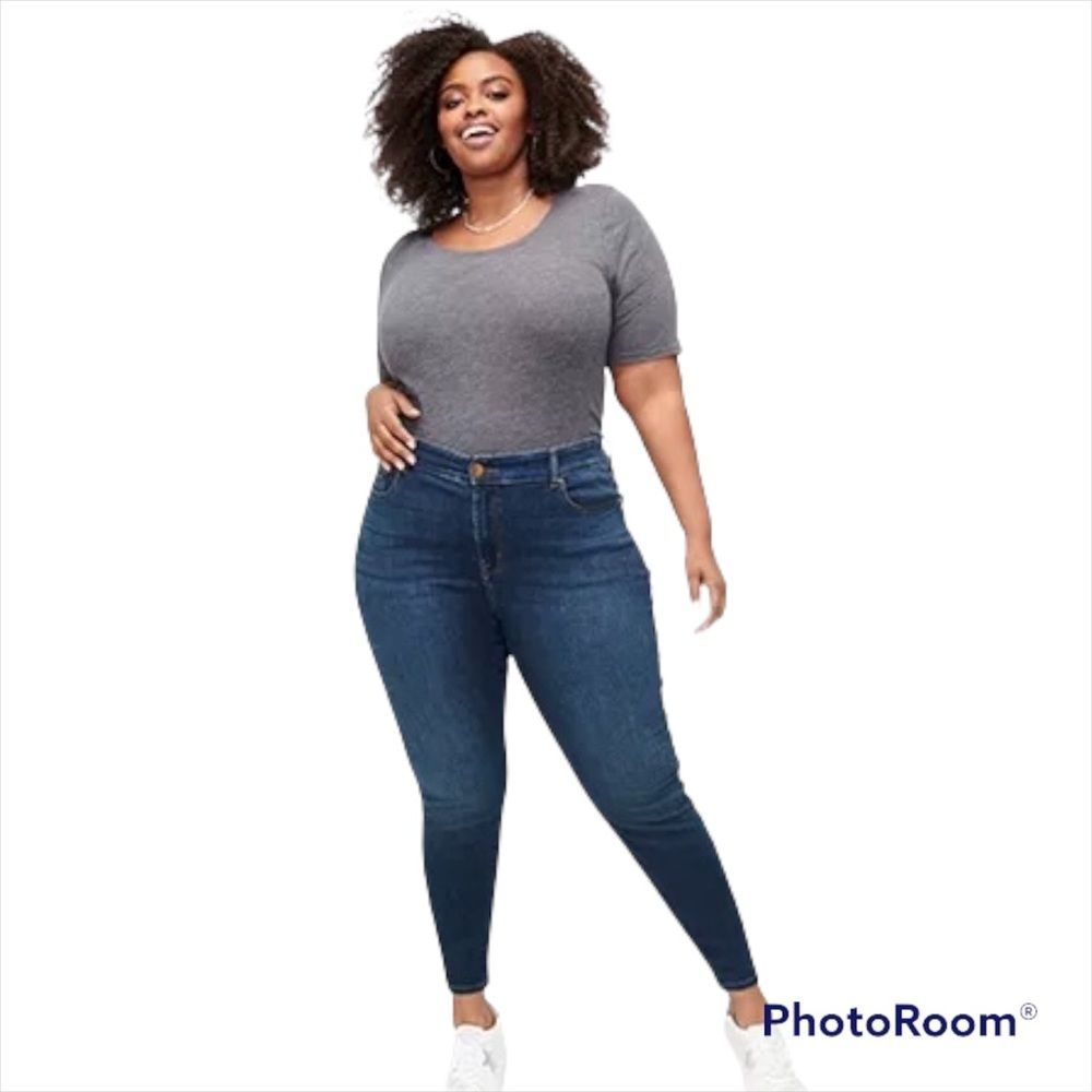 NWOT Lane Bryant Plus Size Deluxe Fit Low Rise Skinny Jeans 22